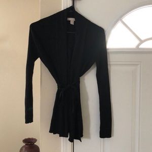 Black wrap cardigan
